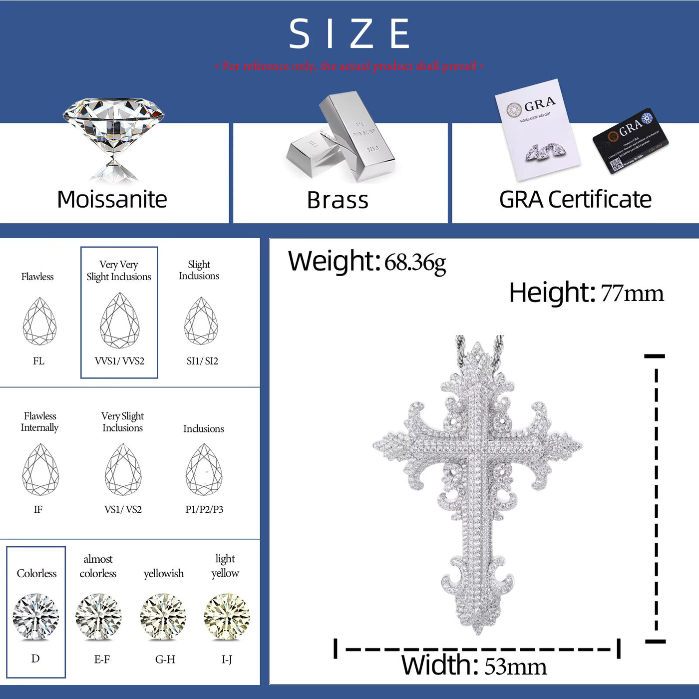 ORNATE VINTAGE CROSS PENDANT - image 8