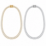 3-Prong Tennis Chain Necklace｜5A CZ