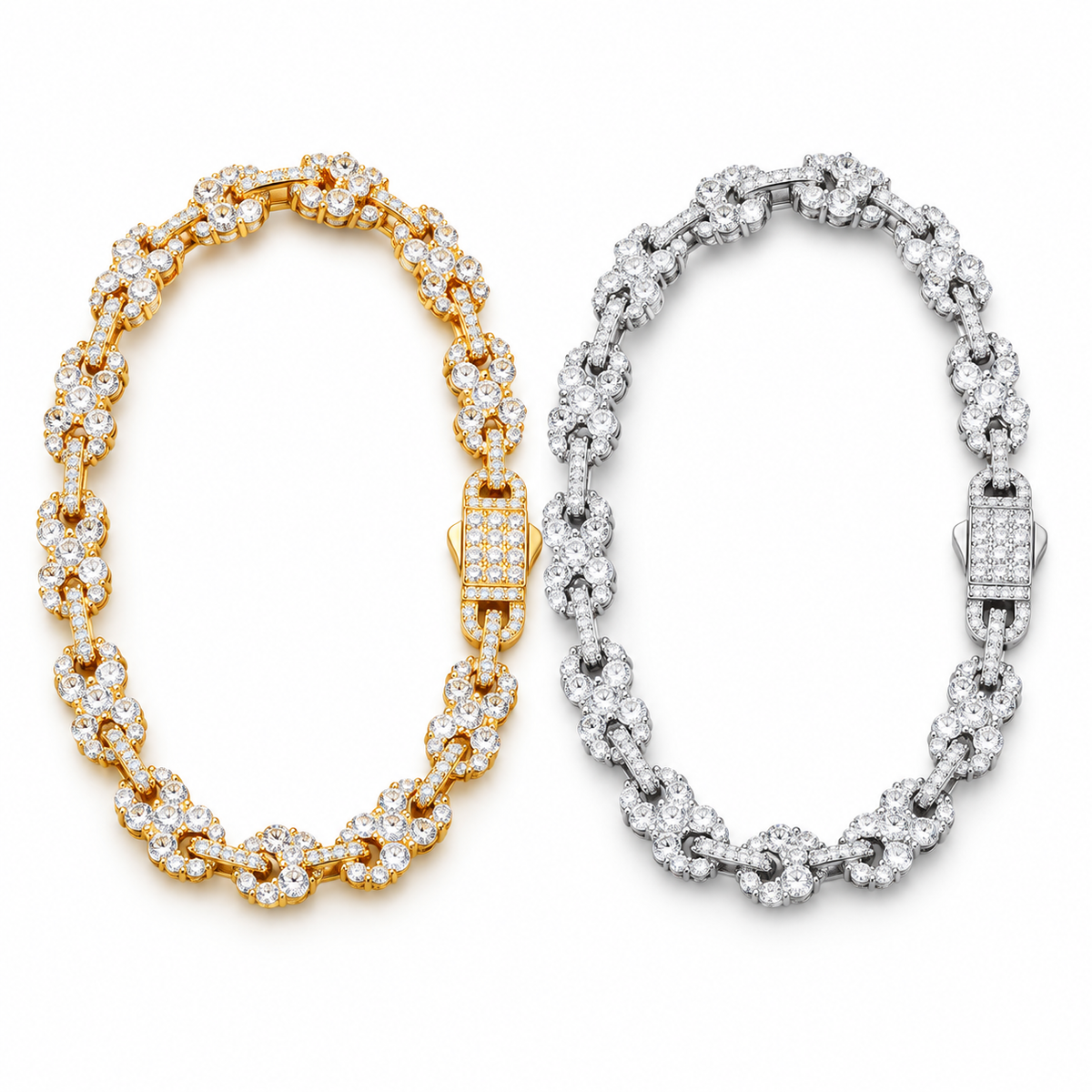 Infinity Floral Moissanite Bracelet