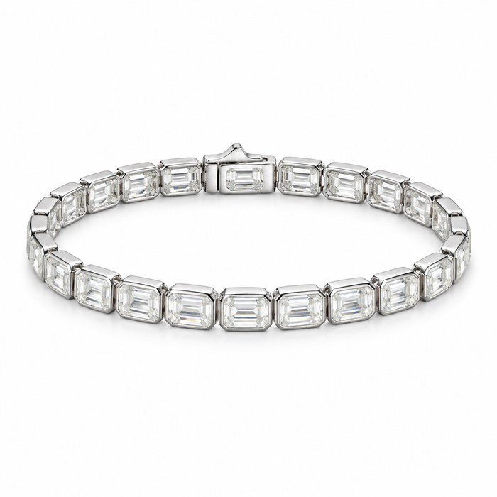 Emerald Radiance Moissanite Tennis Bracelet