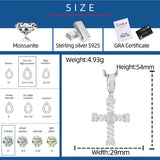 ICED BOW CROSS PENDANT