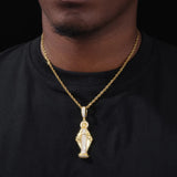 VIRGIN MARY MOISSANITE PENDANT