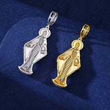 VIRGIN MARY MOISSANITE PENDANT
