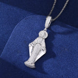 VIRGIN MARY MOISSANITE PENDANT