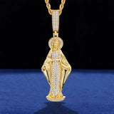 VIRGIN MARY MOISSANITE PENDANT
