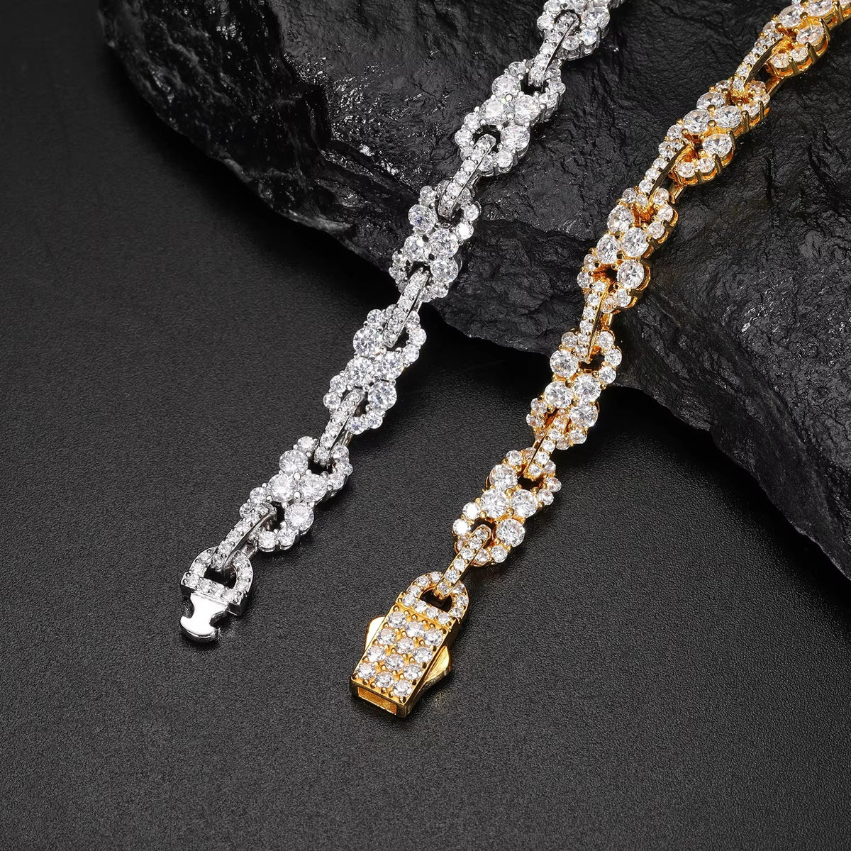 Infinity Floral Moissanite Bracelet