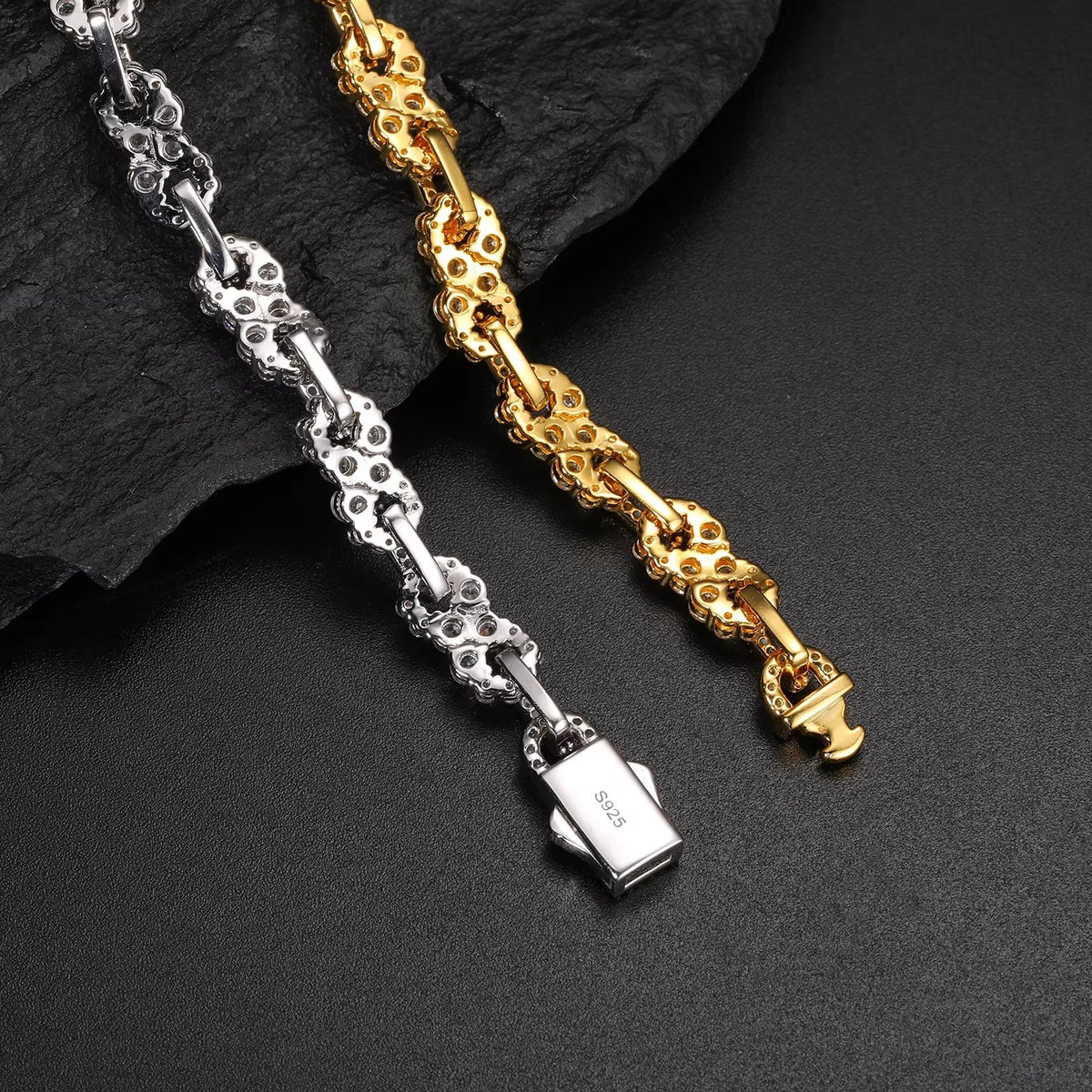 Infinity Floral Moissanite Bracelet