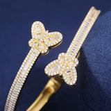 Butterfly Moissanite Bangle
