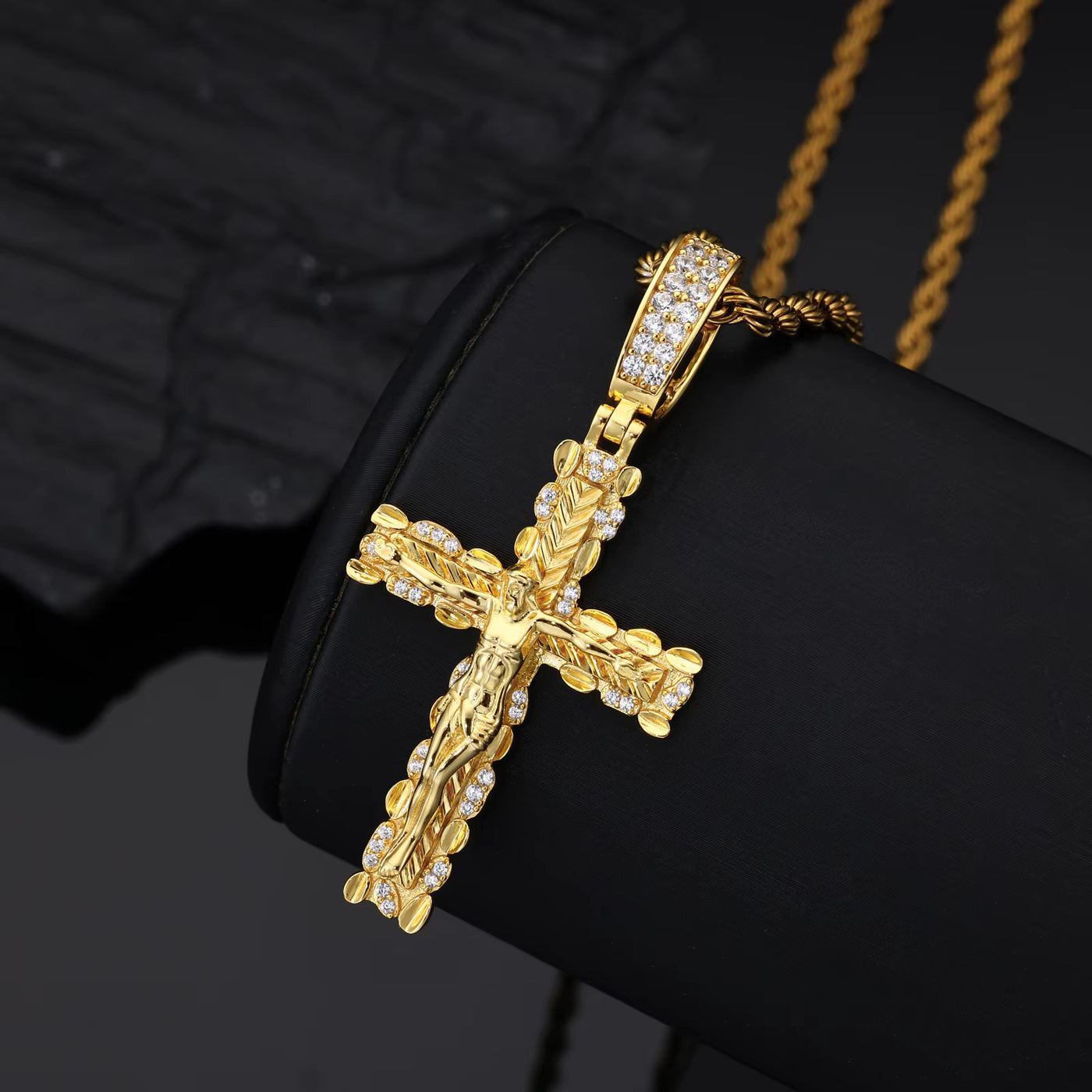 TWO TONE CRUCIFIX PENDANT - image 6