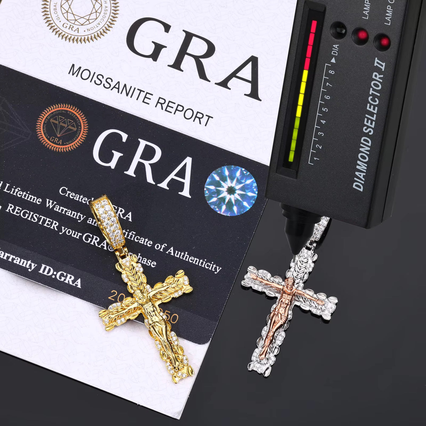 TWO TONE CRUCIFIX PENDANT - image 7