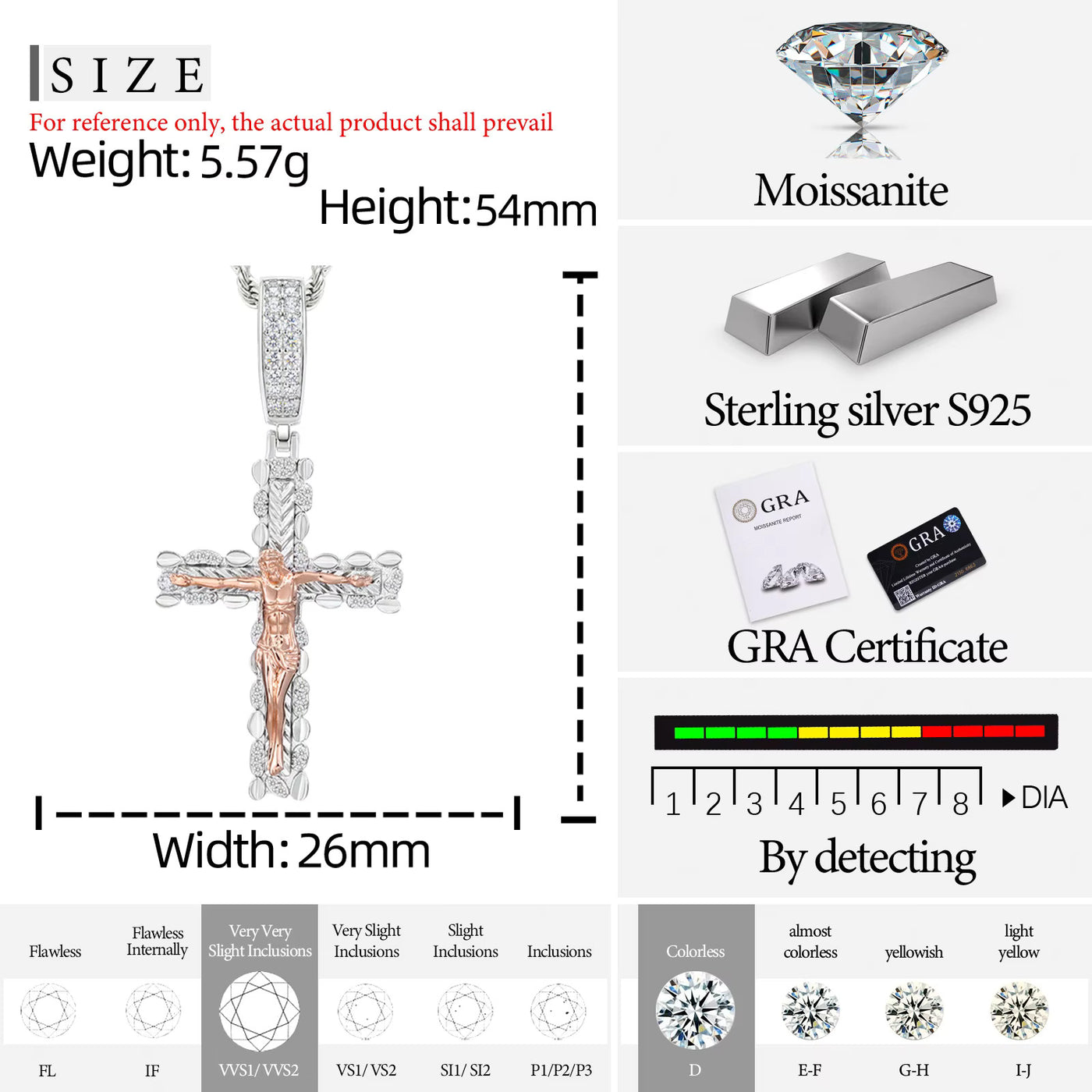 TWO TONE CRUCIFIX PENDANT - image 9