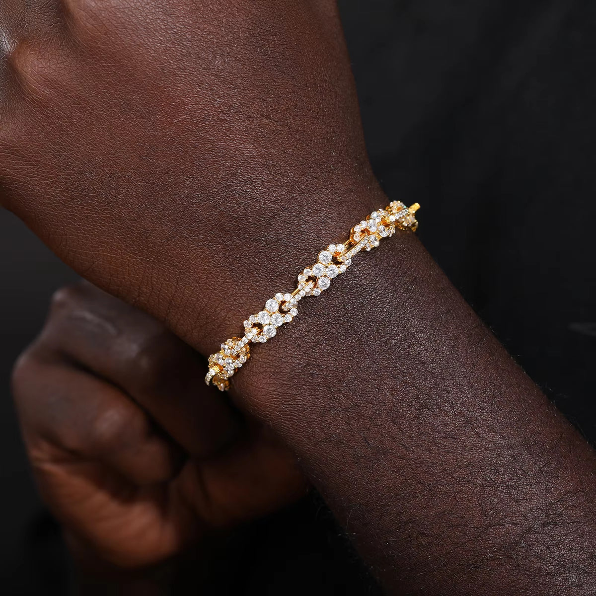 Infinity Floral Moissanite Bracelet