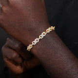 Infinity Floral Moissanite Bracelet
