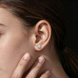 BAGUETTE SQUARE MOISSANITE STUDS