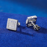 BAGUETTE SQUARE MOISSANITE STUDS