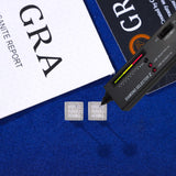 BAGUETTE SQUARE MOISSANITE STUDS