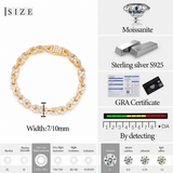 Infinity Floral Moissanite Bracelet