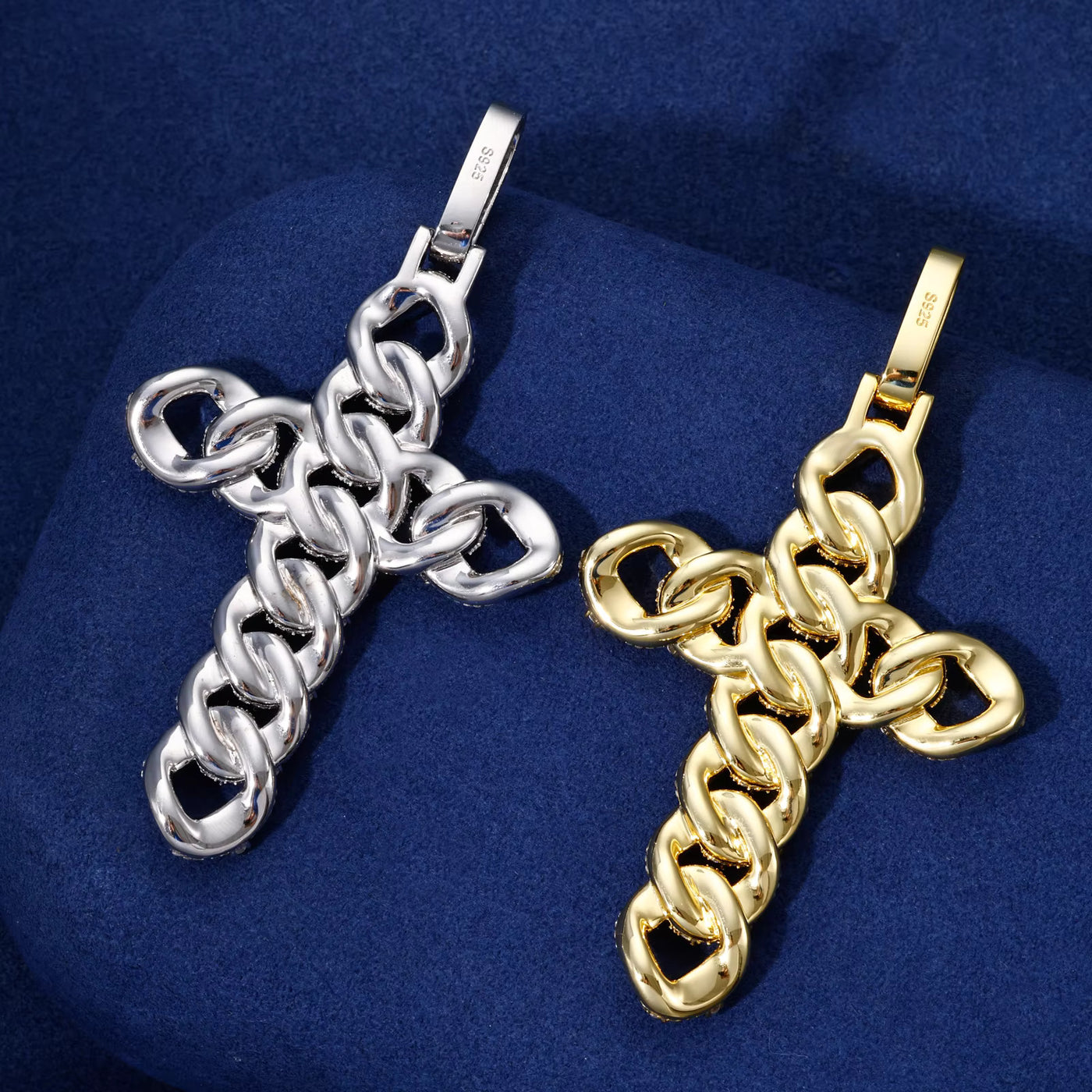CELTIC CUBAN LINK CROSS PENDANT - image 5