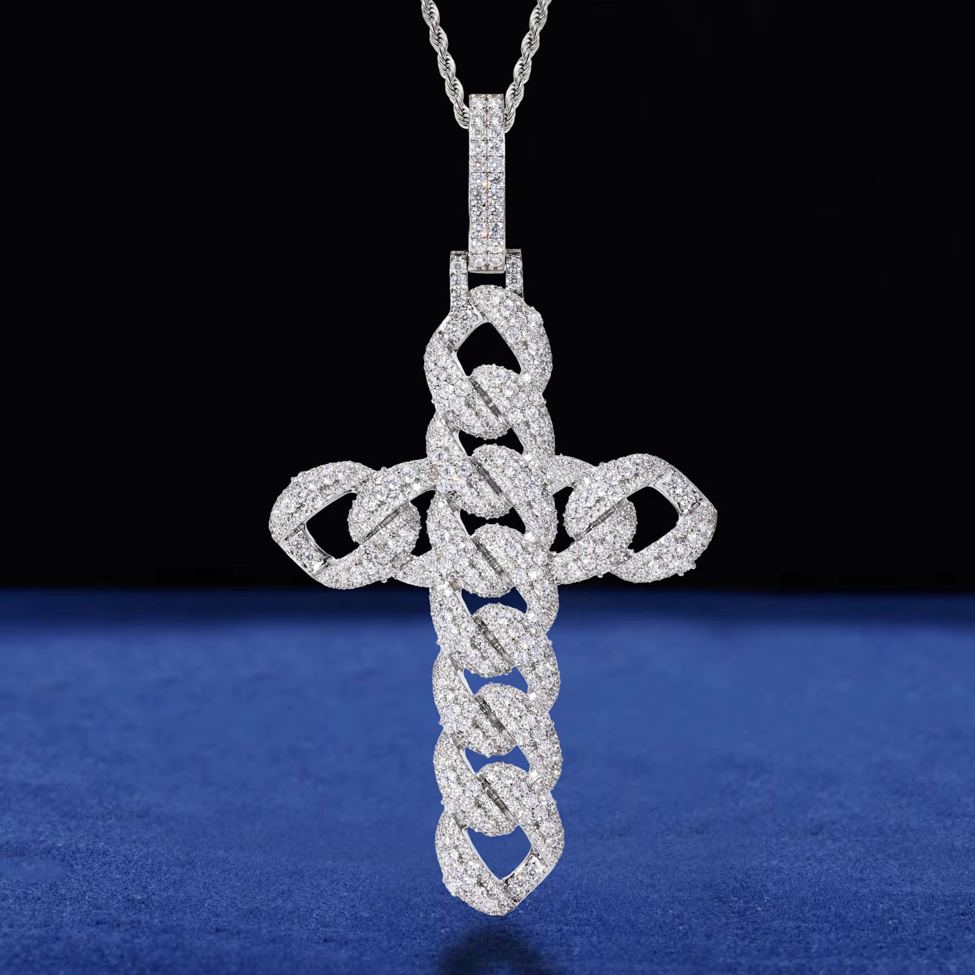 CELTIC CUBAN LINK CROSS PENDANT - image 8