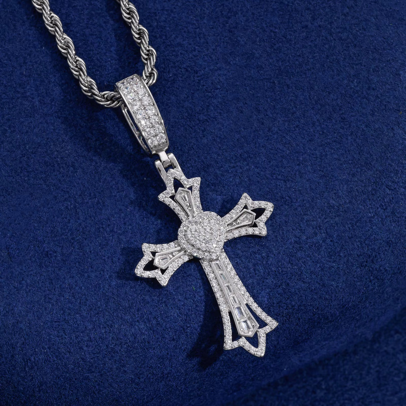 ANKH CROSS MOISSANITE PENDANT - image 6