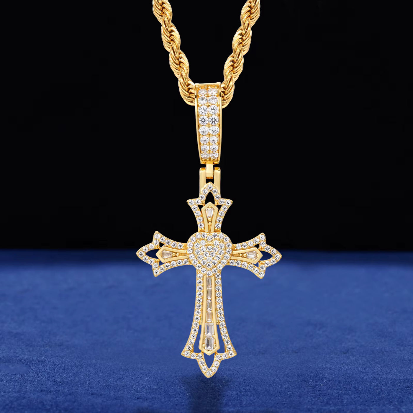 ANKH CROSS MOISSANITE PENDANT - image 8