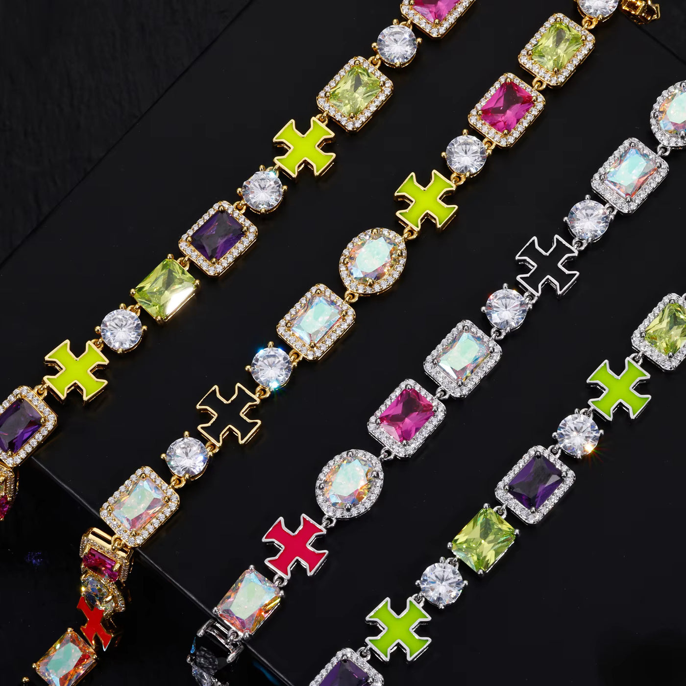 MULTICOLOR 9MM ICED CHAIN - image 9