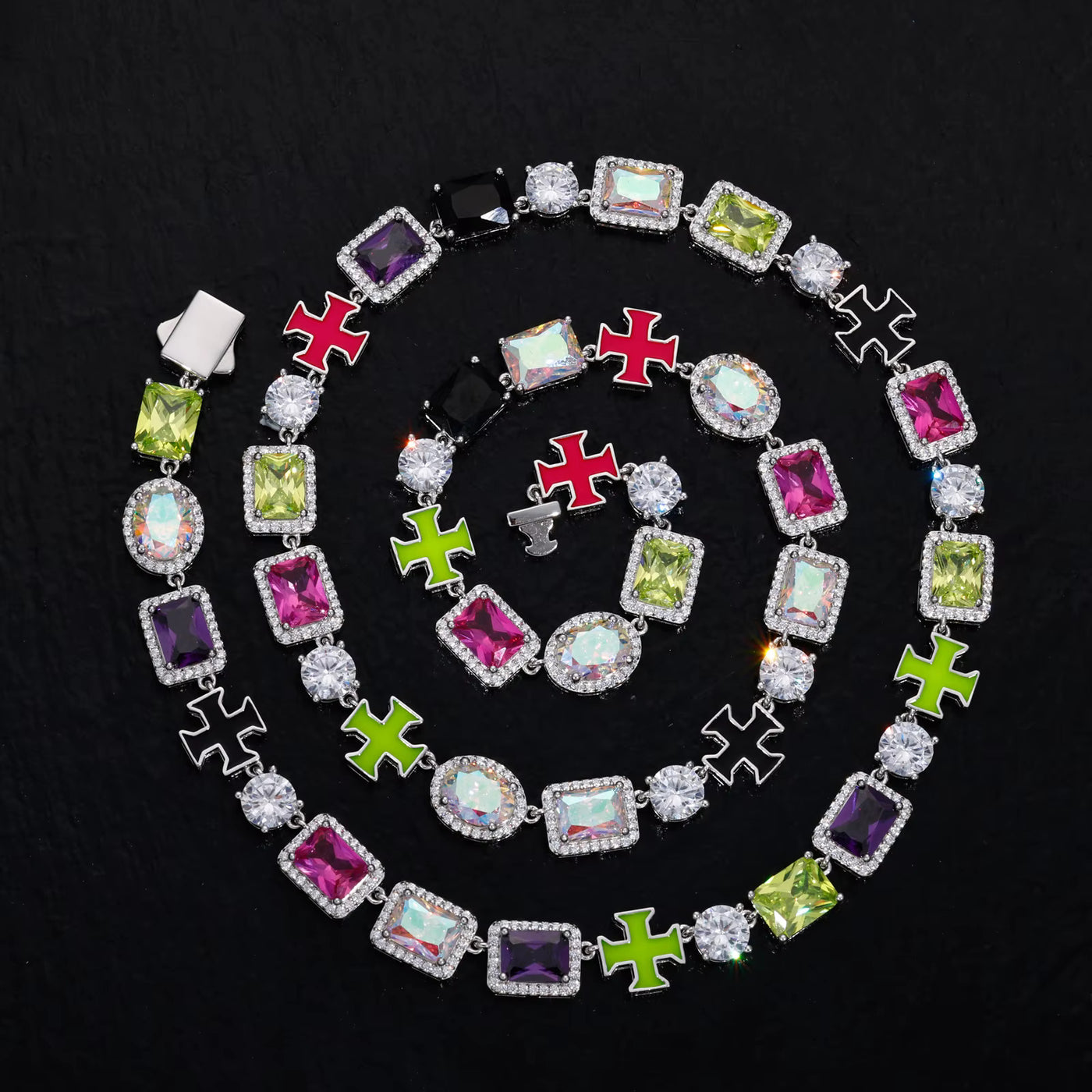 MULTICOLOR 9MM ICED CHAIN - image 10