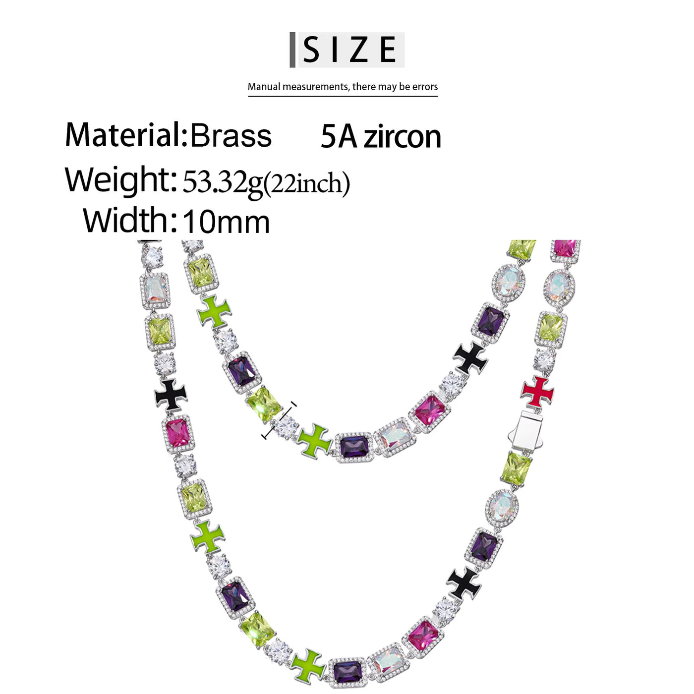MULTICOLOR 9MM ICED CHAIN - image 11
