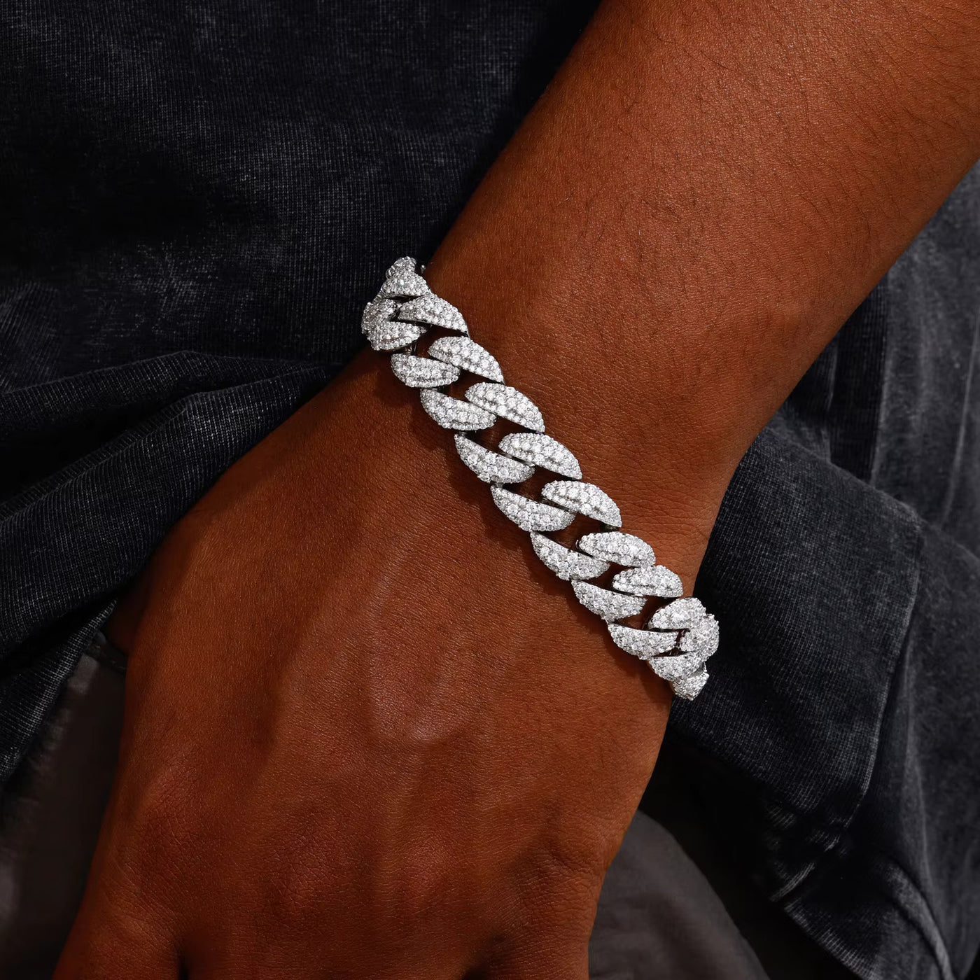 15MM FULL PAVÉ CUBAN BRACELET - image 3