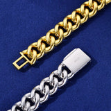 MOISSANITE 15MM FULL PAVÉ CUBAN BRACELET