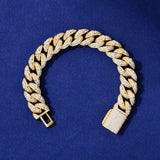 MOISSANITE 15MM FULL PAVÉ CUBAN BRACELET