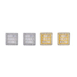 BAGUETTE SQUARE MOISSANITE STUDS