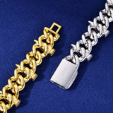 MOISSANITE 16MM FULL PAVÉ CUBAN BRACELET