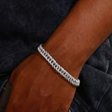 MOISSANITE 8MM ICED CUBAN BRACELET
