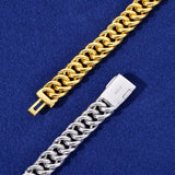 MOISSANITE 8MM ICED CUBAN BRACELET