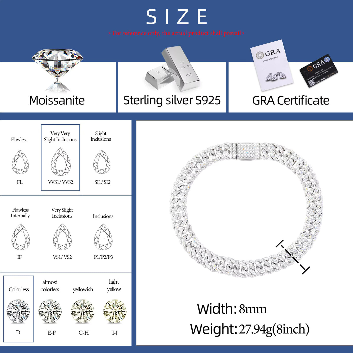 8MM ICED CUBAN BRACELET - image 9