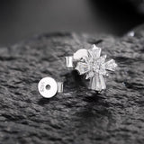 BAGUETTE CROSS MOISSANITE STUDS