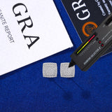 SQUARE MOISSANITE STUDS TYPE A