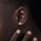 SQUARE MOISSANITE STUDS TYPE B