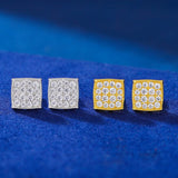 SQUARE MOISSANITE STUDS TYPE B
