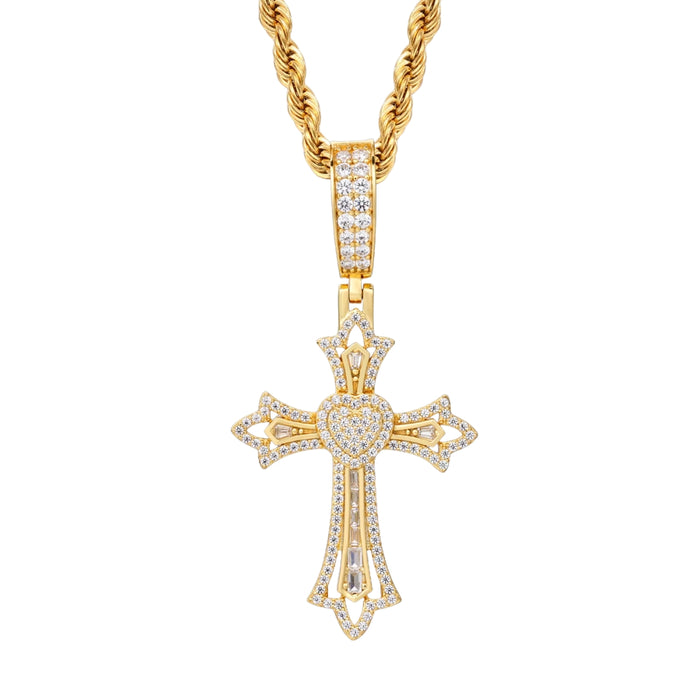 ANKH CROSS MOISSANITE PENDANT