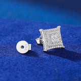 SQUARE MOISSANITE STUDS TYPE C
