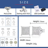 SQUARE MOISSANITE STUDS TYPE C