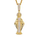 VIRGIN MARY MOISSANITE PENDANT