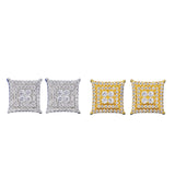 SQUARE MOISSANITE STUDS TYPE C