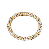 MOISSANITE 8MM ICED CUBAN BRACELET