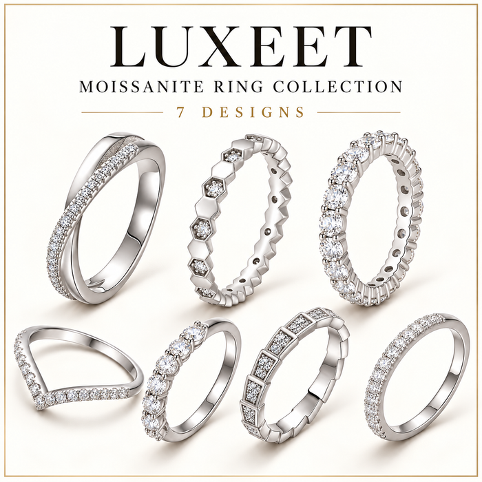 S925 Moissanite Ring Collection