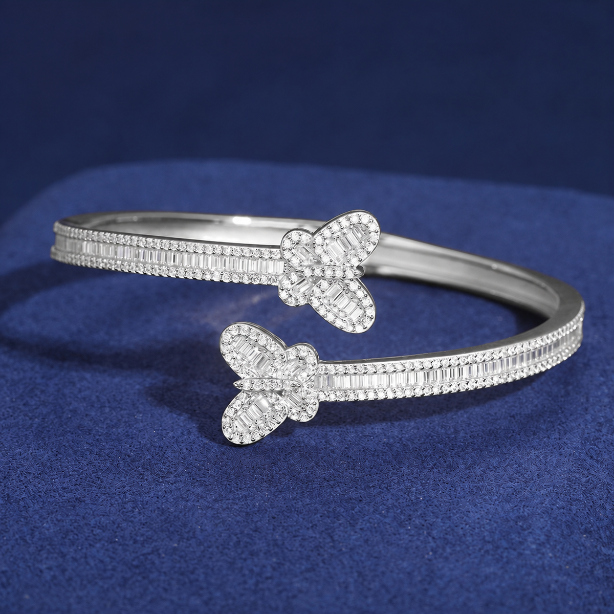 Butterfly Moissanite Bangle
